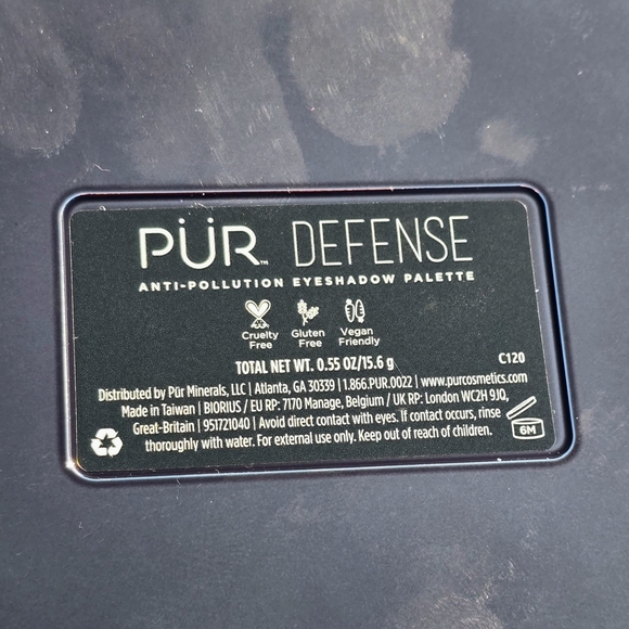 🟠 ☆ NWT ☆ PUR Cosmetics "Defense Anti Pollution Eyeshadow Palette - Picture 8 of 9